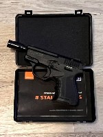 Продам в Москве Stalker 5.6x16 мм (M 906,  черный,  под строительный патрон Hilti) Новый!
Комплект изделия включает в себя:  
Кейс,  пистолет,  паспорт,  мортирка
Цена 15 000 р Телепорт в регионы е ...