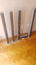 Напольные акустические колонки б.  у.  в среднем состоянии.  5 колонок.  Достались в наследство.  Производитель и модель неизвестна.  Подключал к усилителю Sony 4х100 вт.  Работают нормально.  Сопроти ...