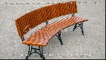 Разное объявление но. 4188105: Радиусные скамейки со спинкой из лиственницы СК16л-рЛ