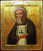 Продаётся из частной коллекции и находится в Ульяновске икона на золоте с изображением Серафима Саровского.  Отличное коллекционное состояние,  без реставраций.  Размер 37х45х3 см.  
Цена 275 тыс.  р ...