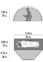 Спортинвентарь объявление но. 4009744: Одноместная палатка MSR Elixir 1.  Новая в упак.  ,  +футпринт