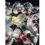 "Гирлянда новогодние шары.  
Качественные .  Фабричные .  

Размеры :  
3 метра длину
1 метр высоту

10 шариков в комплекте
Тип гирлянды:  капля росы .  

Цвета :  
Жёлтый и белый .  

Це ...