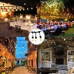 "Патронный гирлянда .  
Уличная освещение.  
Можно повесить в деревьев ,  в беседки ,  двор и так далее.  .  

10 метр х 10 патрон - 195 тысяч
15 метр х 15 патрон - 275 тысяч
20 метр х 20 патрон ...