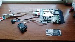 Запчасти от телевизора LG 43UM7300PLB с вышедшей из строя матрицей (разбита).  Изображение показывал с полосами.  
Все детали в рабочем состоянии.  комплект
материнская плата с шлейфами
WCM-K505D м ...