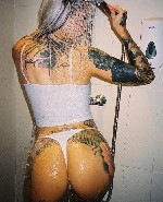 Эротический массаж объявление но. 3525479: Яркая татуированная🧡🧡🧡 леди ждет на бомбический массаж.  Не интим