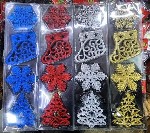 "Украшения с песочным опылением
Снежинки - 12 шт
Сапожки - 6 шт
Ёлочки - 6 шт

В комплекте 24 игрушек .  

Цвета :  золотой ,  серебряный ,  красный и синий.  
Количество ограничено.  

Цена ...