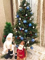 "Ёлка с ягодами и шишками .  
В наличии

Без эффекта снега.  

120 см- 540 тысяч
150 см- 820 тысяч
180 см- 1.130 тысяч
210 см- 1.240 тысяч
240 см- 1.710 тысяч

С эффектом снега.  

120 см ...