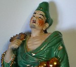 Разное объявление но. 4273594: Фарфоровая статуэтка китайского монаха.  Высота 44 см.  Без дефектов.