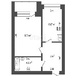 Продажа недвижимости объявление но. 4250380: Уютная 1-комнатная квартира 42,6 м² с ремонтом и техникой в 3-м Заречном — заезжай и живи